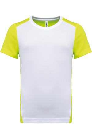 Zweifarbiges umweltfreundliches Sport-T-Shirt für Kinder