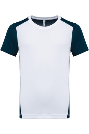 Zweifarbiges umweltfreundliches Sport-T-Shirt für Kinder