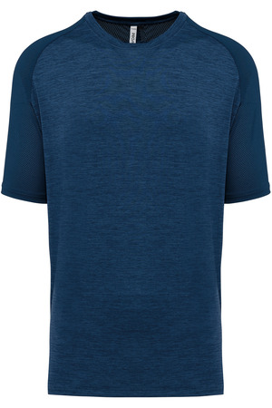 Zweifarbiges Padel Herren-T-Shirt mit Raglanärmeln