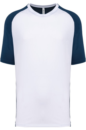Zweifarbiges Padel Herren-T-Shirt mit Raglanärmeln