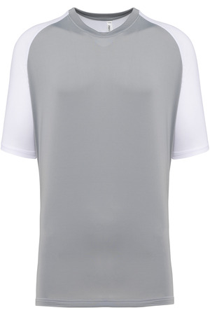 Zweifarbiges Padel Herren-T-Shirt mit Raglanärmeln