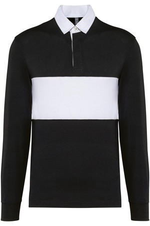 Rugby-Polohemd mit langen Ärmeln