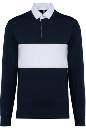 Rugby-Polohemd mit langen Ärmeln