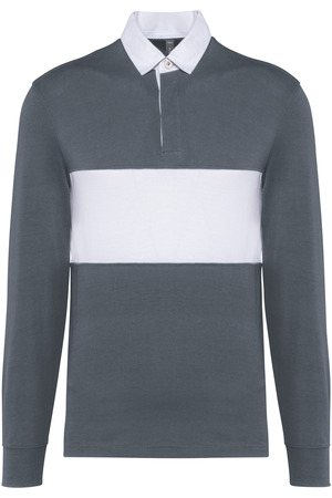 Rugby-Polohemd mit langen Ärmeln