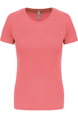 Damen Basic Sport Funktionsshirt Kurzarm