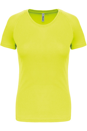 Damen Basic Sport Funktionsshirt Kurzarm