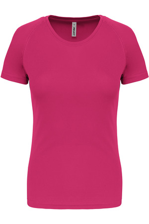 Damen Basic Sport Funktionsshirt Kurzarm