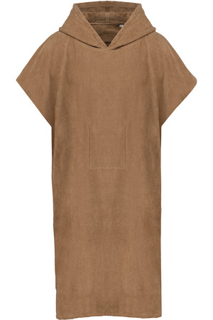 Unisex-Frottee-Poncho mit Kapuze
