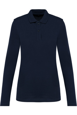 Supima® Damen-Polohemd mit langen Ärmeln