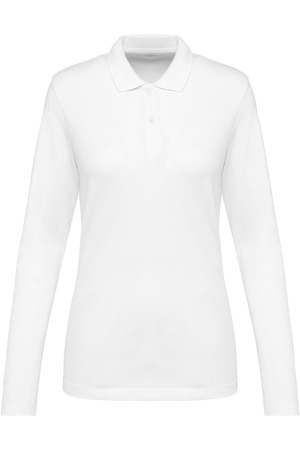 Supima® Damen-Polohemd mit langen Ärmeln