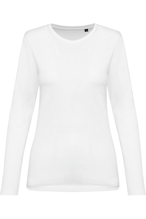 Supima® Damen-T-Shirt mit Rundhalsausschnitt und langen Ärmeln