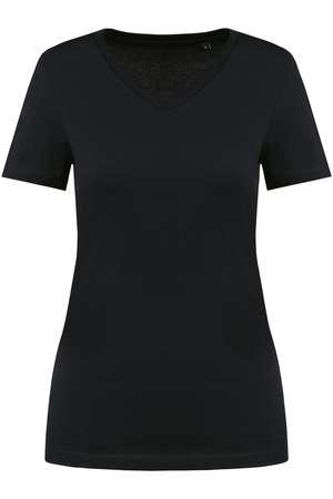 Supima® Damen-T-Shirt mit V-Ausschnitt und kurzen Ärmeln