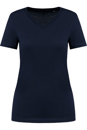 Supima® Damen-T-Shirt mit V-Ausschnitt und kurzen Ärmeln