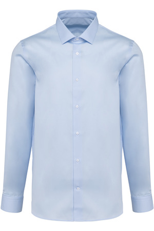 Popeline-Hemd für Herren mit langen Ärmeln