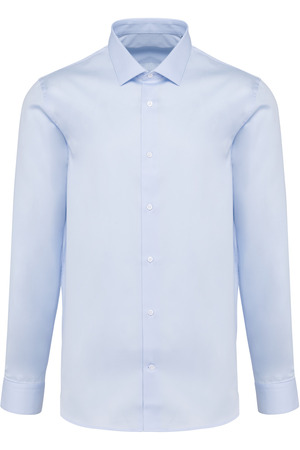 Popeline-Hemd für Herren mit langen Ärmeln