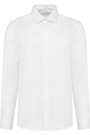 Popeline-Hemd für Herren mit langen Ärmeln