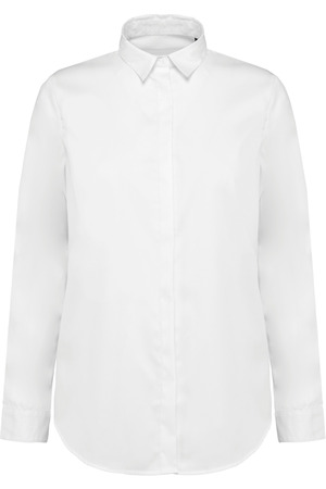 Twill-Damenhemd mit langen Ärmeln