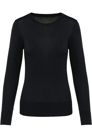 Supima®-Damenpullover mit Rundhalsausschnitt