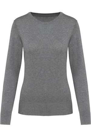 Supima®-Damenpullover mit Rundhalsausschnitt