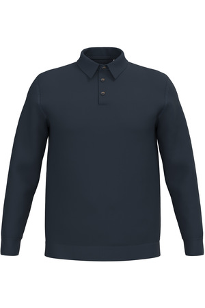 Umweltfreundliches Polohemd mit langen Ärmeln für Herren