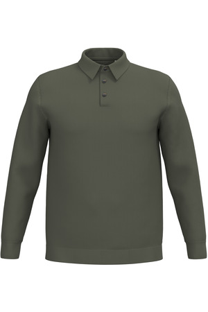 Umweltfreundliches Polohemd mit langen Ärmeln für Herren