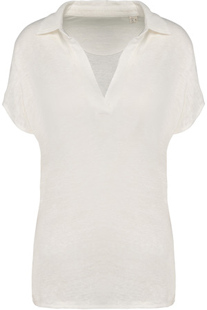 Damen-Polohemd aus Leinen