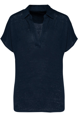 Damen-Polohemd aus Leinen