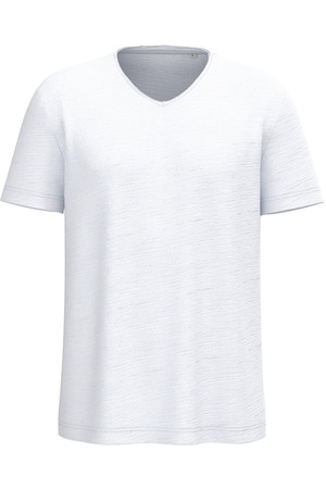 Umweltfreundliches T-Shirt mit Slubkragen und überschnittenen Schultern für Herren