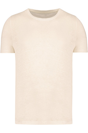 Herren-T-Shirt aus Leinen mit Rundhalsausschnitt