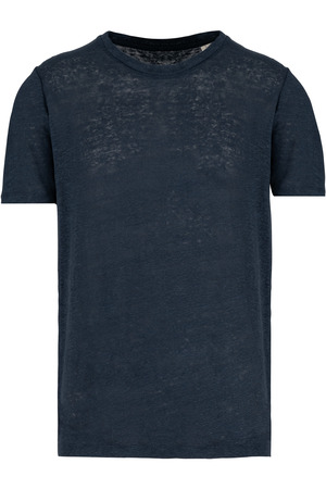 Herren-T-Shirt aus Leinen mit Rundhalsausschnitt