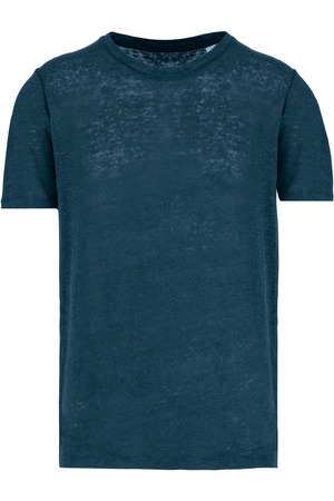 Herren-T-Shirt aus Leinen mit Rundhalsausschnitt