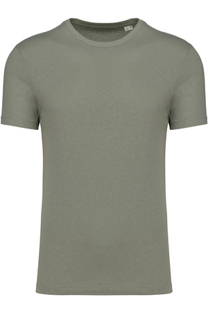 Umweltfreundliches Unisex-T-Shirt aus Biobaumwolle und Leinen