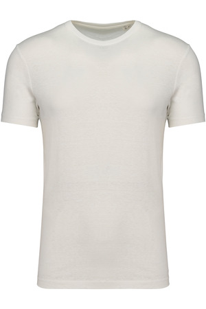 Umweltfreundliches Unisex-T-Shirt aus Biobaumwolle und Leinen