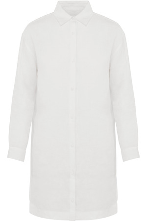 Hemdblusenkleid aus Leinen für Damen