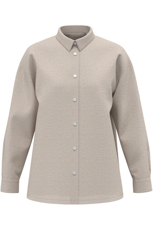 Oversize-Leinenhemd für Damen