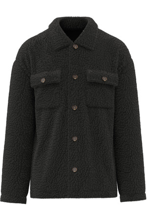 Unisex-Überhemd aus Sherpa mit überschnittenen Schultern