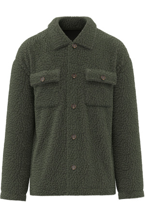 Unisex-Überhemd aus Sherpa mit überschnittenen Schultern