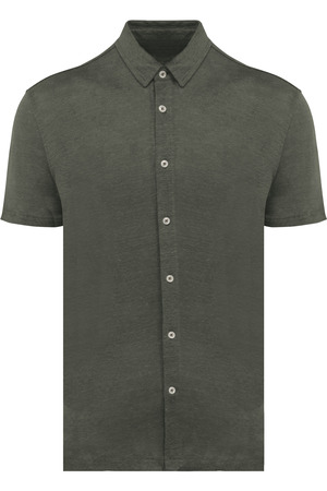 Leinenhemd mit kurzen Ärmeln für Herren