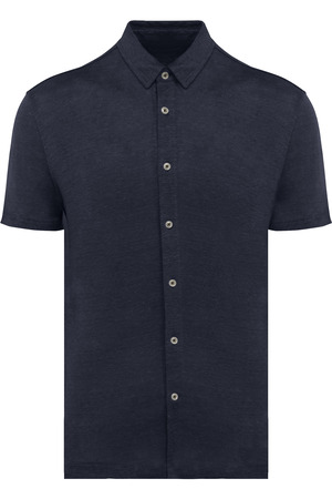 Leinenhemd mit kurzen Ärmeln für Herren