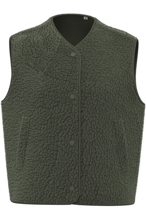 Ärmellose Sherpa-Jacke für Damen