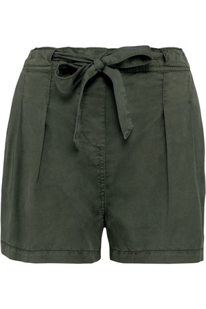 Umweltfreundliche ausgewaschene Damenshorts aus Lyocell