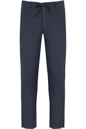 Ausgewaschene Herrenhose aus Leinen