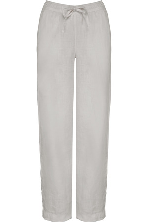 Ausgewaschene Damenhose aus Leinen