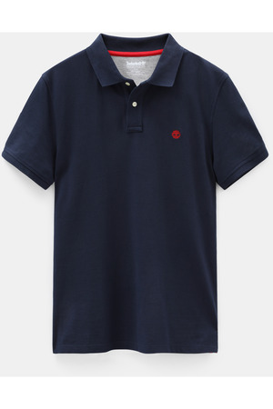 Polohemd mit kurzen Ärmeln aus biologischem Baumwoll-Piqué Mille