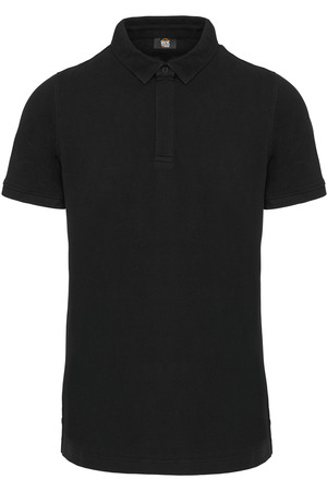 Kurzarm-Polohemd für Herren mit Druckknopfleiste am Kragen