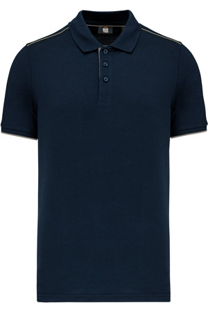 Polo DayToDay mit kontrastfarbenen, kurzen Ärmeln