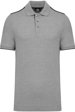 Polo DayToDay mit kontrastfarbenen, kurzen Ärmeln