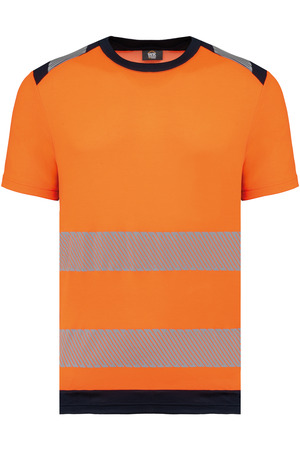 Recyceltes Sicherheits-T-Shirt mit Rundhalsausschnitt und kurzen Ärmeln