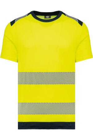 Recyceltes Sicherheits-T-Shirt mit Rundhalsausschnitt und kurzen Ärmeln