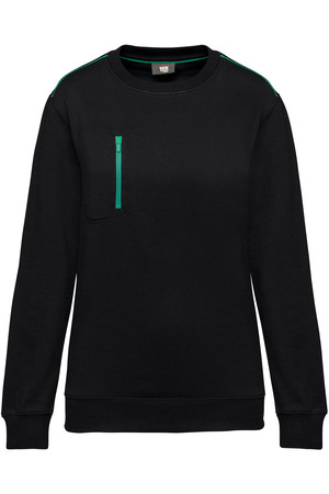 DayToDay Unisex-Sweatshirt mit kontrastfarbener Tasche